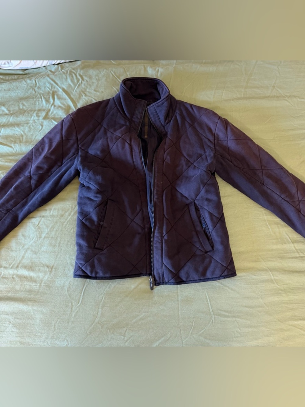 lululemon athletica Quilted Bomber Jacket in Deep Purple